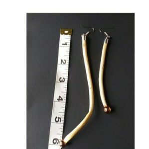 Handmade wood earrings